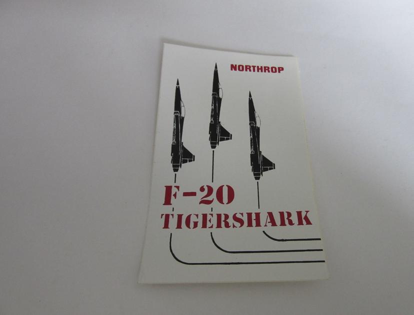 Northrop sticker F-20 Tigershark, Verzenden, Luchtmacht, Overige gebieden, Overige typen
