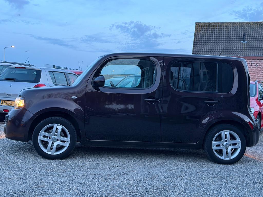 Nissan Cube 1.6 Zen 1e Eig Dealer Onderhouden Pano Clima Cru, Auto's, Nissan, Voorwielaandrijving, Euro 5, Gebruikt, Beige
