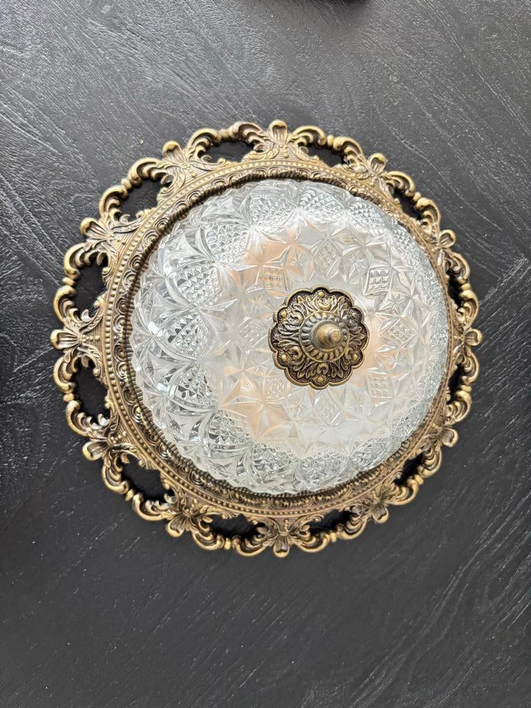 Vintage Hollywood Regency Plafonnière - Jaren '50/'60, Ophalen