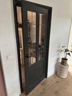 2 stompe paneeldeuren met glas in lood - Cando Dublin, Ophalen, Gebruikt, 80 tot 100 cm, Binnendeur