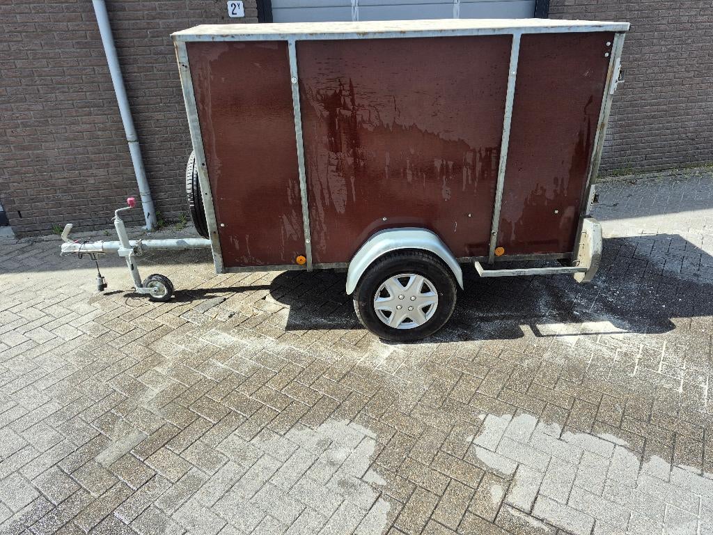 Te koop nette opgeknapte dichte aanhangwagen, Ophalen, Gebruikt