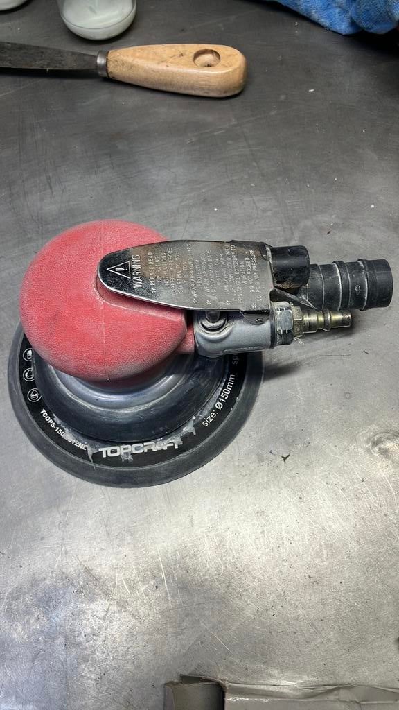 Topcraft pneumatische schuurmachine, Ophalen of Verzenden, Gebruikt