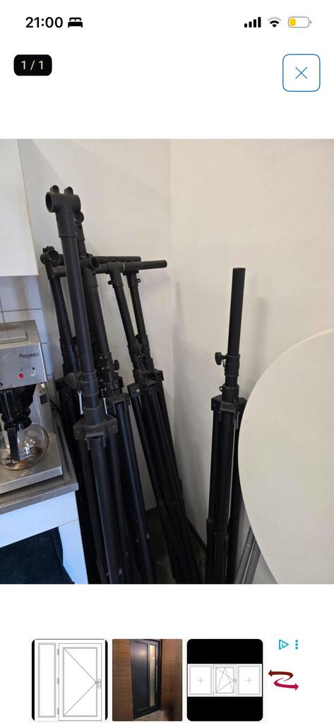 Speaker standaard, Muziek en Instrumenten, Standaards, Ophalen, Gebruikt, Instrumentstandaard, Speaker