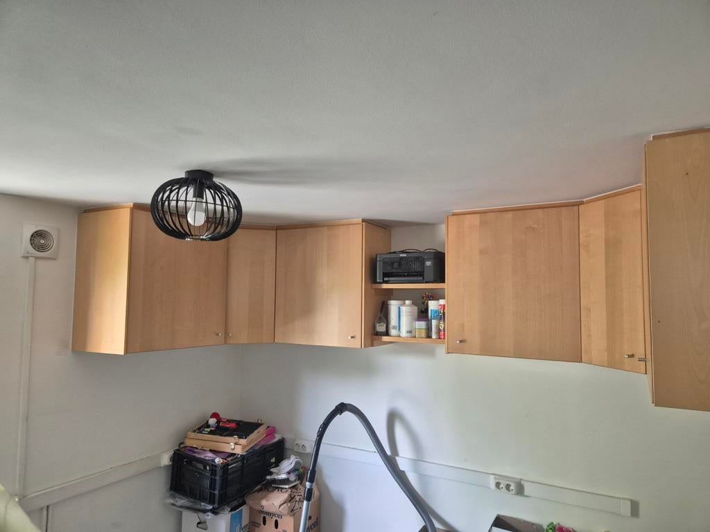 Gratis keukenkastjes, Huis en Inrichting, Ophalen, Gebruikt, Bruin, U-keuken