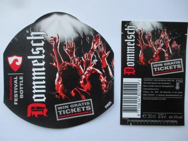 bieretiket Nederland 22-4 (G11) dommelsch, Ophalen of Verzenden, Nieuw, Overige typen, Overige merken