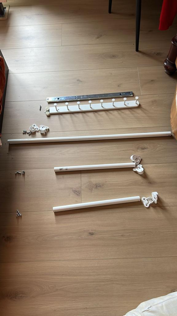 Kledingroede PAX kast IKEA + uitschuifbaar hangrek, Ophalen, Gebruikt, 50 tot 100 cm, Minder dan 100 cm