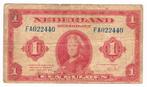 1 gulden 4 februari 1943 Wilhelmina, Ophalen of Verzenden, 1 gulden, Los biljet
