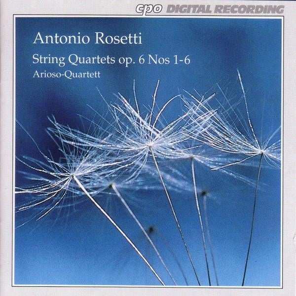 Antonio Rosetti - String Quartets op. 6 Nos 1-6 Arioso Qtt, Verzenden, Classicisme, Zo goed als nieuw, Kamermuziek