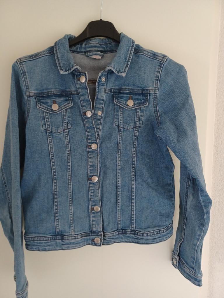 Spijkerjasje maat 158/ 164, Meisje, Ophalen of Verzenden, Zo goed als nieuw, Hema