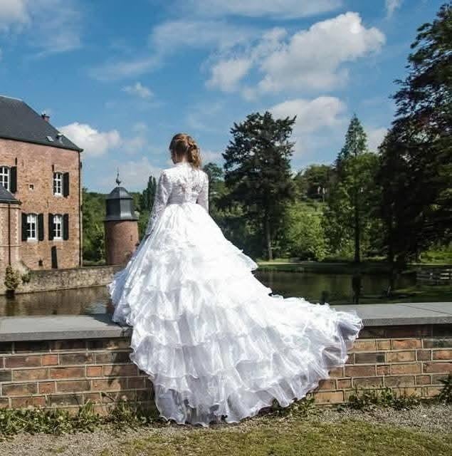 Communie jurk prinses, Kleding | Dames, Ophalen of Verzenden, Zo goed als nieuw, Trouwjurk