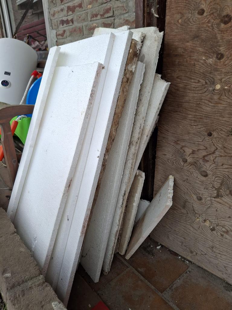 Piepschuim platen, Doe-het-zelf en Verbouw, Isolatie en Afdichting, Gebruikt, Minder dan 5 m², Piepschuim (Tempex), Ophalen