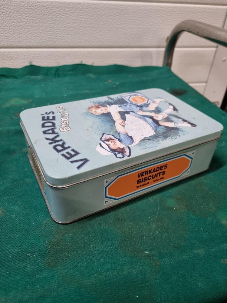verkade's biscuits blik, Ophalen of Verzenden