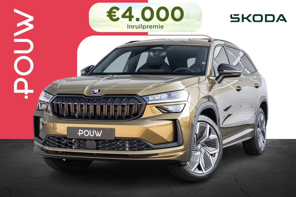 Skoda Kodiaq 1.5 TSI 204pk PHEV Sportline Business | Panoram, Auto's, Skoda, 12 maanden, 1498 cc, 250 km/l, 26 kWh