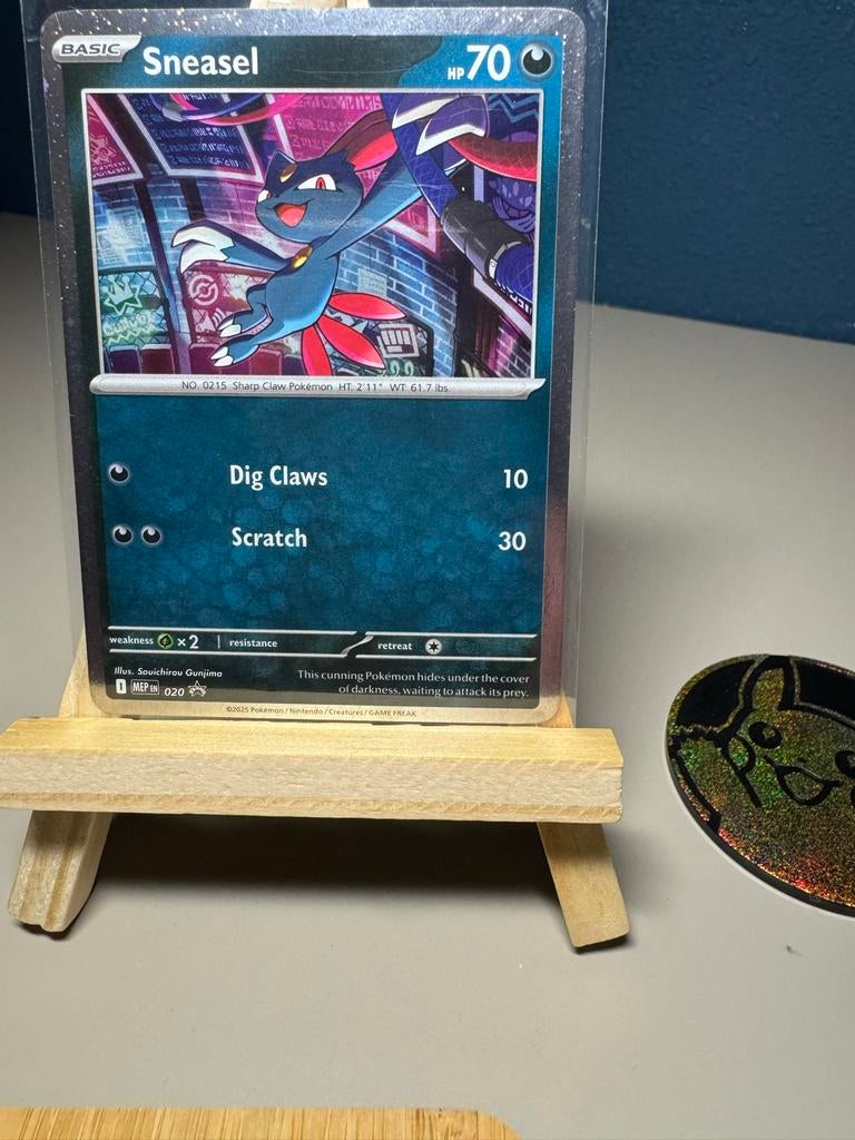 Pokémon Kaart: Sneasel 020 - Promo, Ophalen of Verzenden, Zo goed als nieuw, Losse kaart