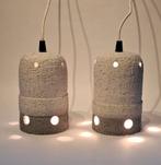 Vintage Keramieke Herda Hanglampen, Ophalen, Glas, Minder dan 50 cm