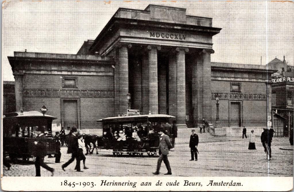 Amsterdam - Herinnering aan de oude Beurs 1845-1903, Verzenden, Voor 1920, Ongelopen, Noord-Holland