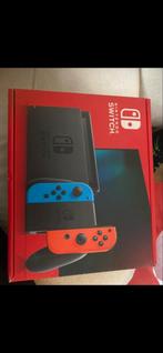 Nintendo Switch - garantie en 4 spellen, Spelcomputers en Games, Spelcomputers | Nintendo Switch, Met games, Met 2 controllers