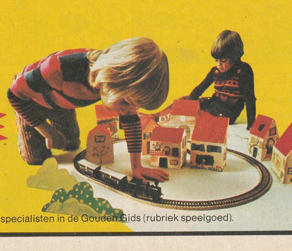 Retro reclame 1976 Märklin modeltrein jongetjes & plezier, Verzenden, Overige typen