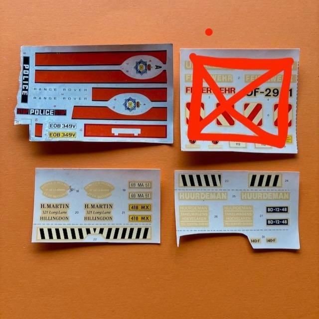 Kavel	Truck & car rest decals	1/24, Overige merken, Verzenden, Groter dan 1:32, Nieuw