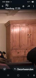 Te koop prachtige geloogd grenen kast 125 jaar oud., Ophalen of Verzenden