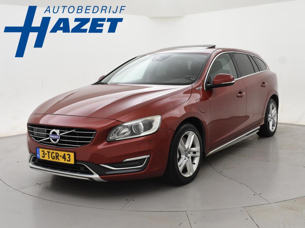 Volvo V60 2.4 D6 AWD 285 PK PLUG-IN SUMMUM *FLAMENCO RED* +, Auto's, Automaat, Bi-Xenon koplampen, Vierwielaandrijving, 212 €/maand