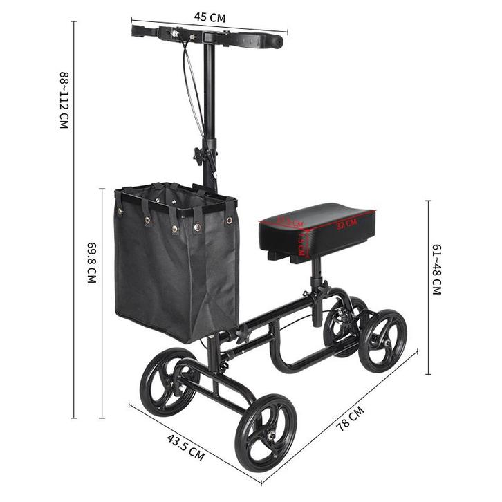 Rollator kniestep knee walker knie-rolsteun, Diversen, Rollators, Nieuw