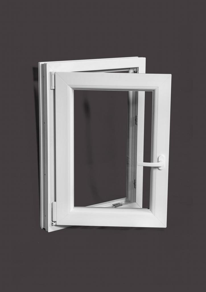 Kunststof Draaikiep Kozijn 50 x 90 cm (2533) -50-, Doe-het-zelf en Verbouw, Kozijnen en Schuifpuien, Niet ingevuld, Kunststof