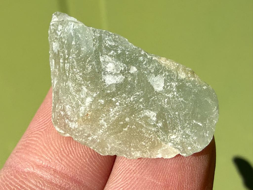 Lemurian Aquatine broekzaksteen mineralen, Ophalen, Mineraal