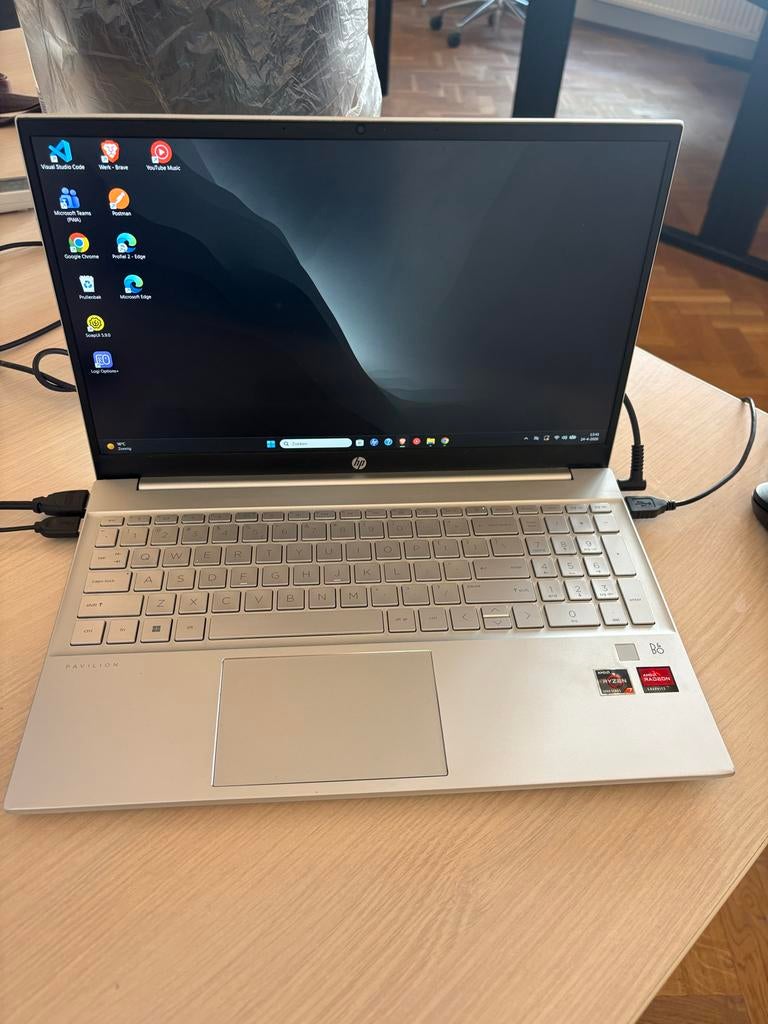 HP Pavilion 15" AMD Ryzen 7 5700U, 16GB RAM, 1TB Opslag, Ophalen of Verzenden, Zo goed als nieuw, SSD, 16 GB