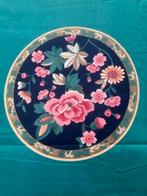 quilt/quiltstof 1 lap Japans bloemmotief blauw op groen nr78, Overige kleuren, 120 cm of meer, Ophalen of Verzenden, Katoen