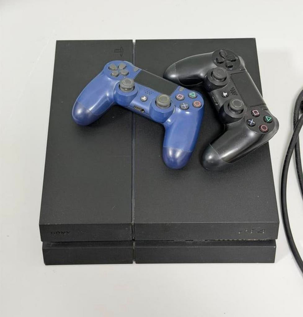 Sony PlayStation 4 - PS4 500GB + 2 Controllers + Kabels, Spelcomputers en Games, Spelcomputers | Sony PlayStation 4, 500 GB, Met 2 controllers