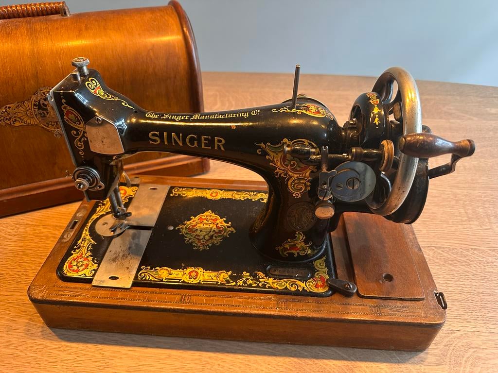 Antieke Singer Naaimachine model 28k uit 1913, Ophalen