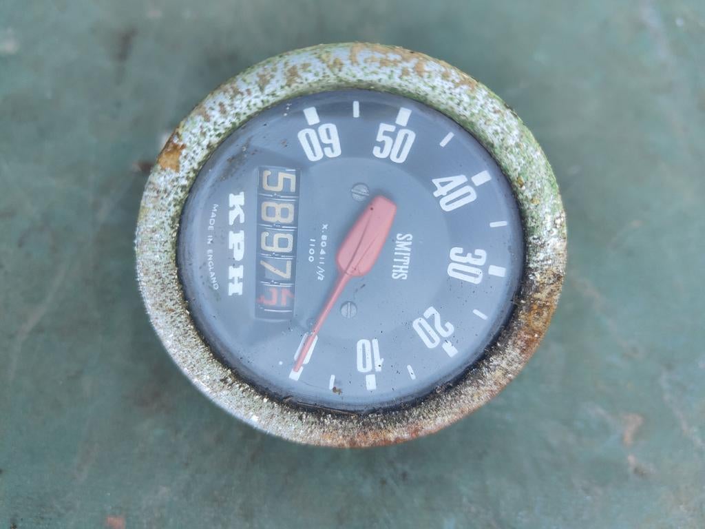 Smiths snelheidsmeter klassieke brommer - glas intact, Ophalen of Verzenden, Gebruikt, Overige typen, Overige merken