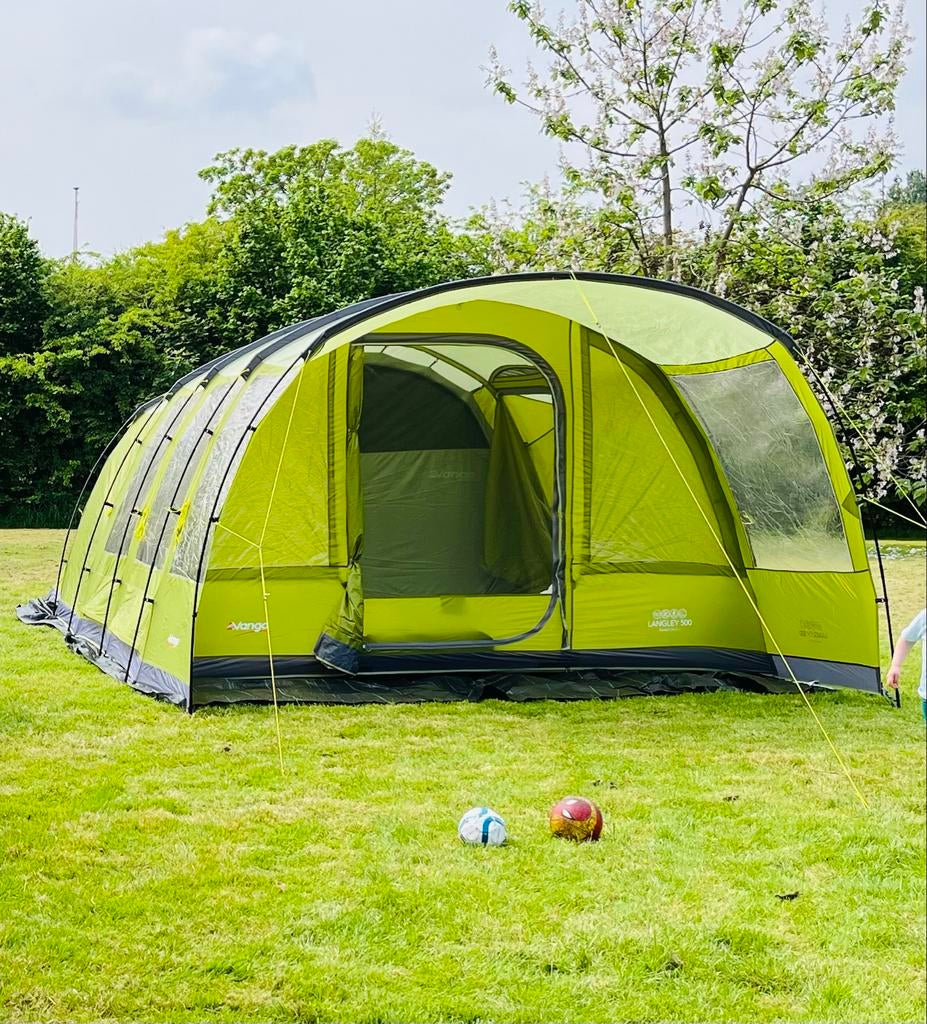 Vango Langley 500 tunneltent - 5 persoons, Ophalen of Verzenden, Zo goed als nieuw, Tot en met 5