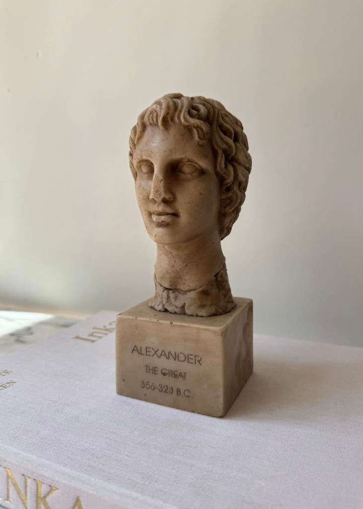 Uniek borstbeeld Alexander de Grote, Antiek en Kunst, Kunst | Beelden en Houtsnijwerken, Ophalen of Verzenden