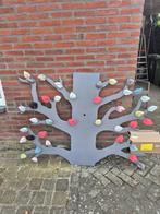 Wanddecoratie boom met blaadjes met klittenband, Ophalen, Hout, Meerkleurig, Decoratieobject