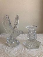 Vintage Waterford kristal adelaar en kandelaar, Antiek en Kunst, Antiek | Glas en Kristal, Ophalen of Verzenden