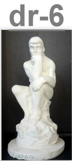 DR-6 Beeldje van Gips: De Denker van Rodin, Ophalen of Verzenden, Zo goed als nieuw