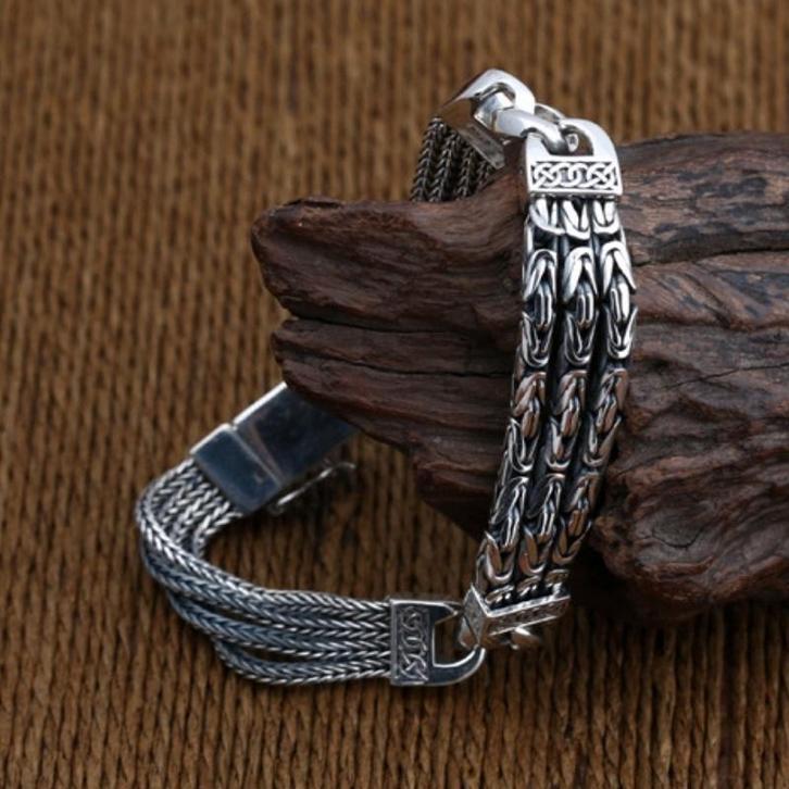 Zilveren Armband - 11 mm - 33 gram - 925 Zilver, Sieraden, Tassen en Uiterlijk, Armbanden, Nieuw, Zilver, Zilver, Verzenden