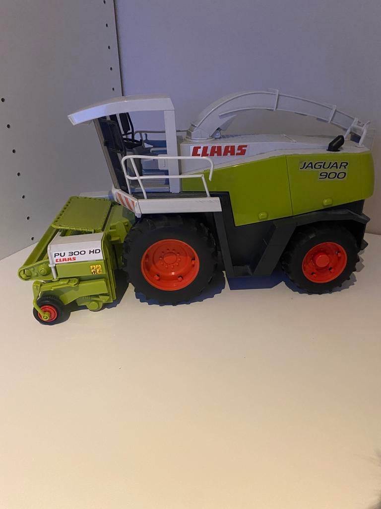 Claas Jaguar 900 grashakselaar| Bruder LICHTE BESCAHDINGING, Ophalen of Verzenden, Gebruikt
