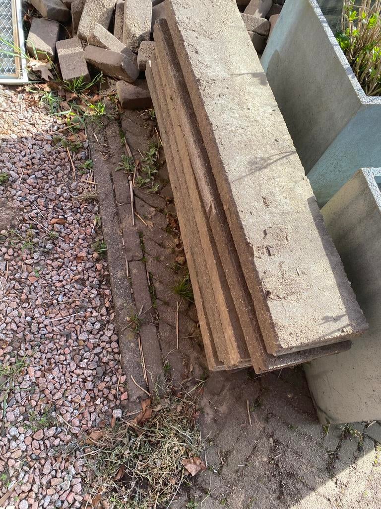 Opsluitbanden 100x20x6 prijs per stuk, Tuin en Terras, Tegels en Klinkers, Ophalen, Gebruikt, Overige typen, Minder dan 5 m²