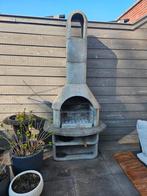 Stenen barbecue met extra blok in schoorsteen, Ophalen
