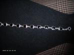 Een mooie Zilverkleurige Armband met Zwarte Emaille, Sieraden, Tassen en Uiterlijk, Antieke sieraden, Verzenden, Overige materialen