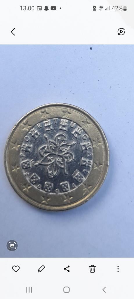 Euro munt, Postzegels en Munten, Munten | Europa | Euromunten, Ophalen of Verzenden, Portugal, 2 euro, Losse munt