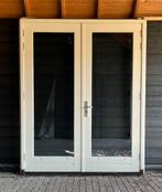 Tuindeuren met kozijn thermopane hr++  , dts onderdorpel., Deurkozijn, Zo goed als nieuw, Hout, Ophalen