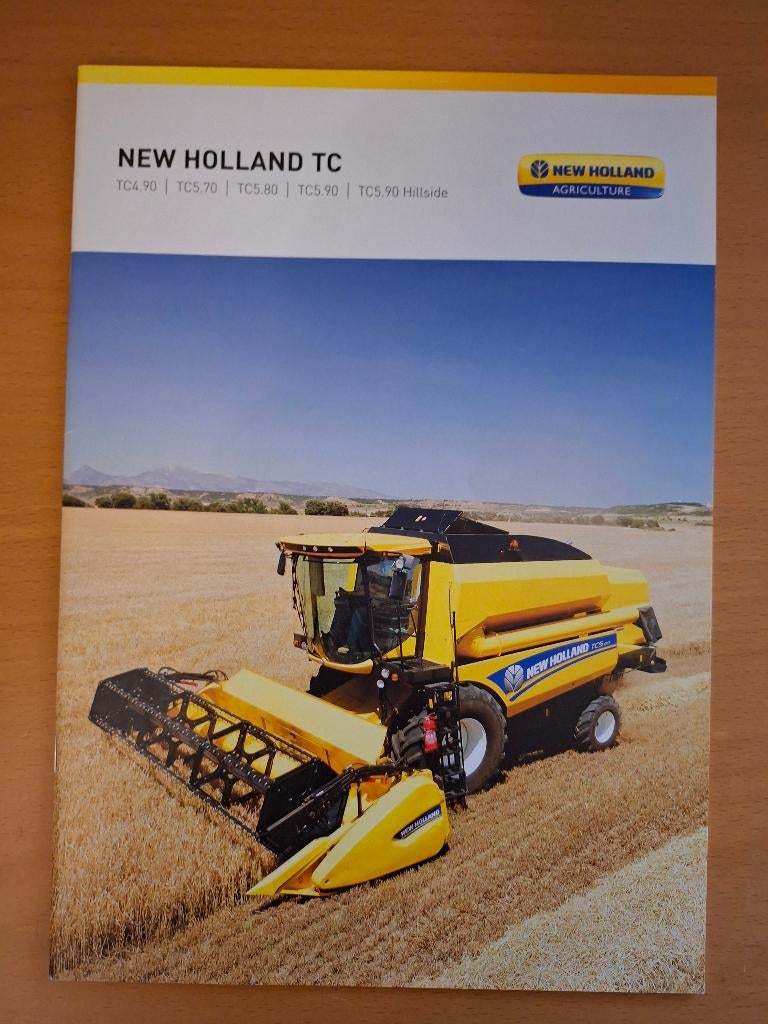 Folder New Holland TC Maaidorser TC4.90, TC5.70, TC5.80, Verzenden, Gelezen, Tractor en Landbouw