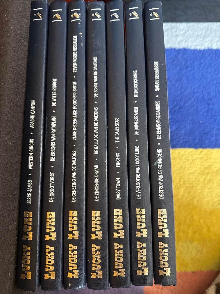 Lucky Luke Collectie - 7 stripboeken, Meerdere stripboeken, Ophalen of Verzenden, Zo goed als nieuw