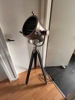 Vintage Studio Spot Lamp op Statief - Industriële Stijl, Ophalen, Gebruikt, Hout, 100 tot 150 cm