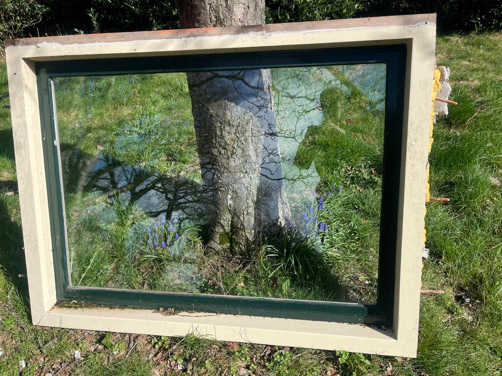 Kozijnen dubbelglas, Doe-het-zelf en Verbouw, Kozijnen en Schuifpuien, Ophalen, Raamkozijn, Zo goed als nieuw, 75 tot 150 cm