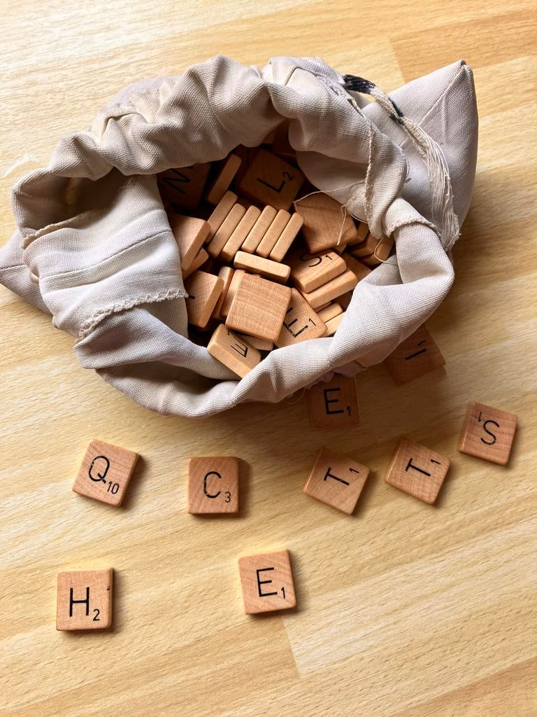 Scrabble, vintage, Ophalen of Verzenden, Gebruikt